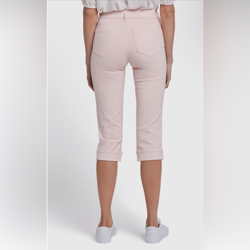 NYDJ Not Your Daughter’s Jeans Marilyn Straight Capri Jeans Size 14 Light Pink - Picture 2 of 7